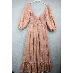 Only You Smocked Bodice Empire Waist Maxi Dress-Medium-Prairie-Boho